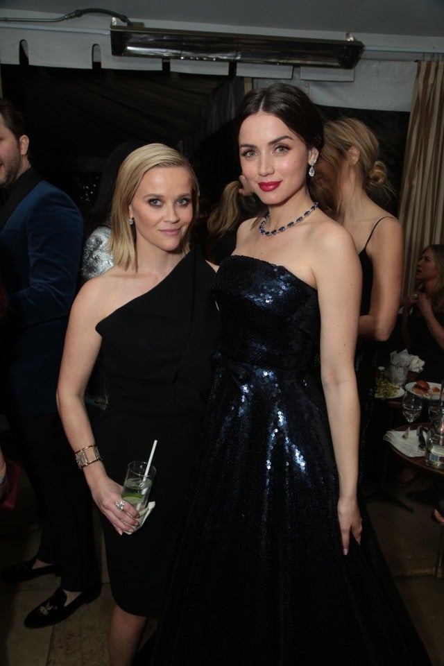 Reese Witherspoon and Ana de Armas at Golden Globes CAA party