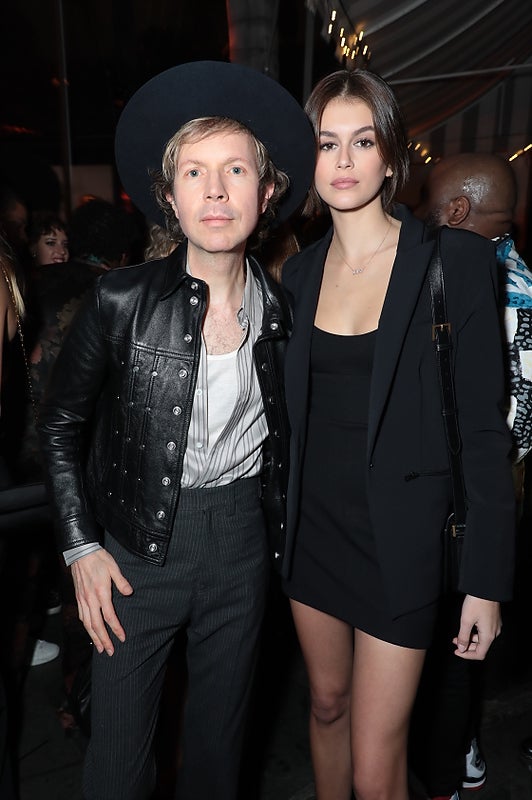 Beck and Kaia Gerber at caa grammy party