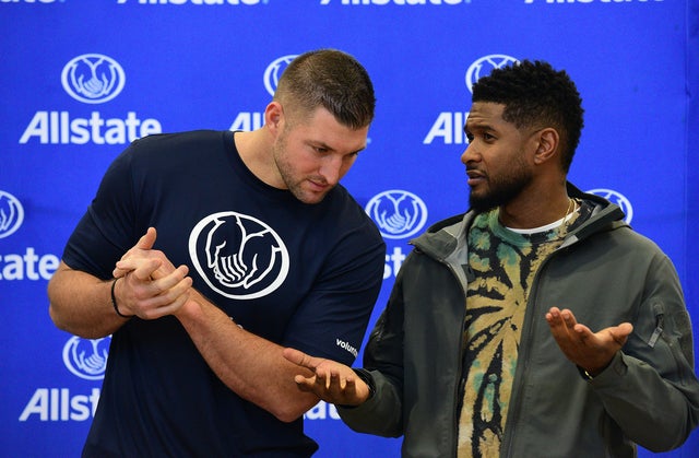 Tim Tebow and Usher