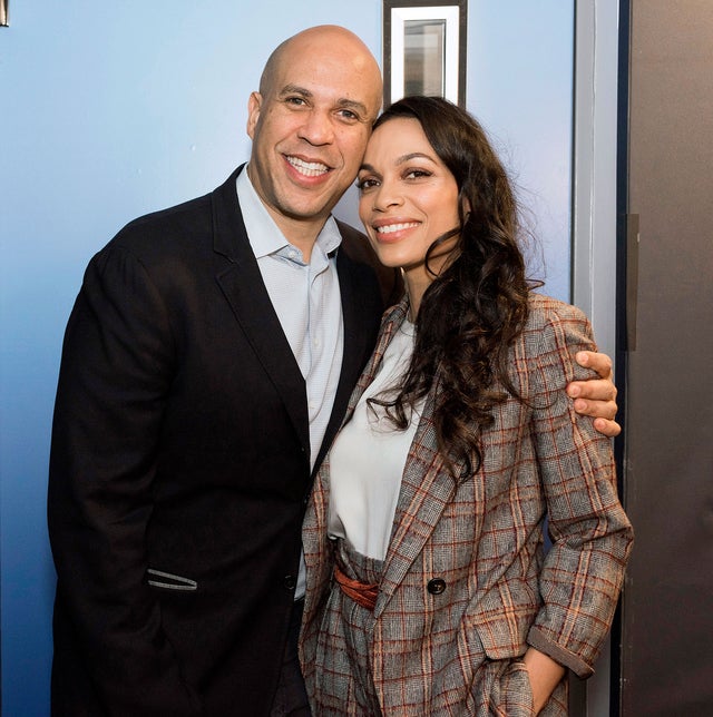 US Senator Cory Booker and Rosario Dawson