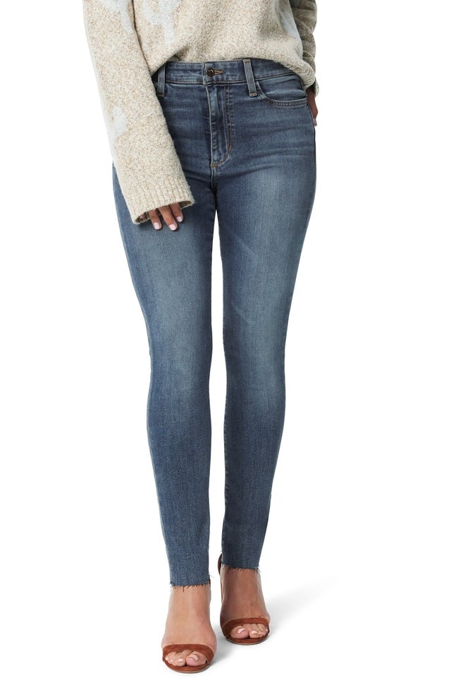 The Charlie Raw Hem Ankle Skinny Jeans