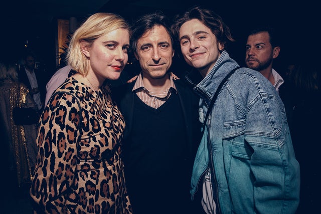 Greta Gerwig, Noah Baumbach and Timothée Chalamet 