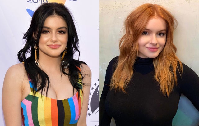 ariel winter - black hair vs red hair