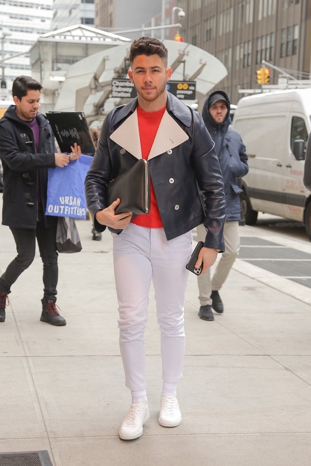 nick jonas in nyc on 2/25