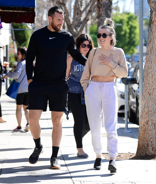 Brooks Laich and Julianne Hough at lunch on feb 1