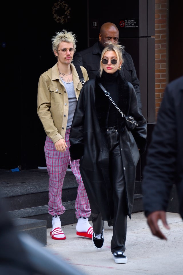Justin and Hailey Bieber in nyc on 2/8