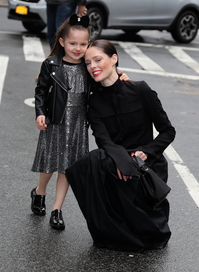 Coco Rocha and daughter Loni Conran at nyfw