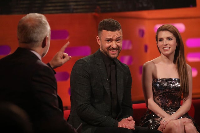 Graham Norton, Justin Timberlake and Anna Kendrick 