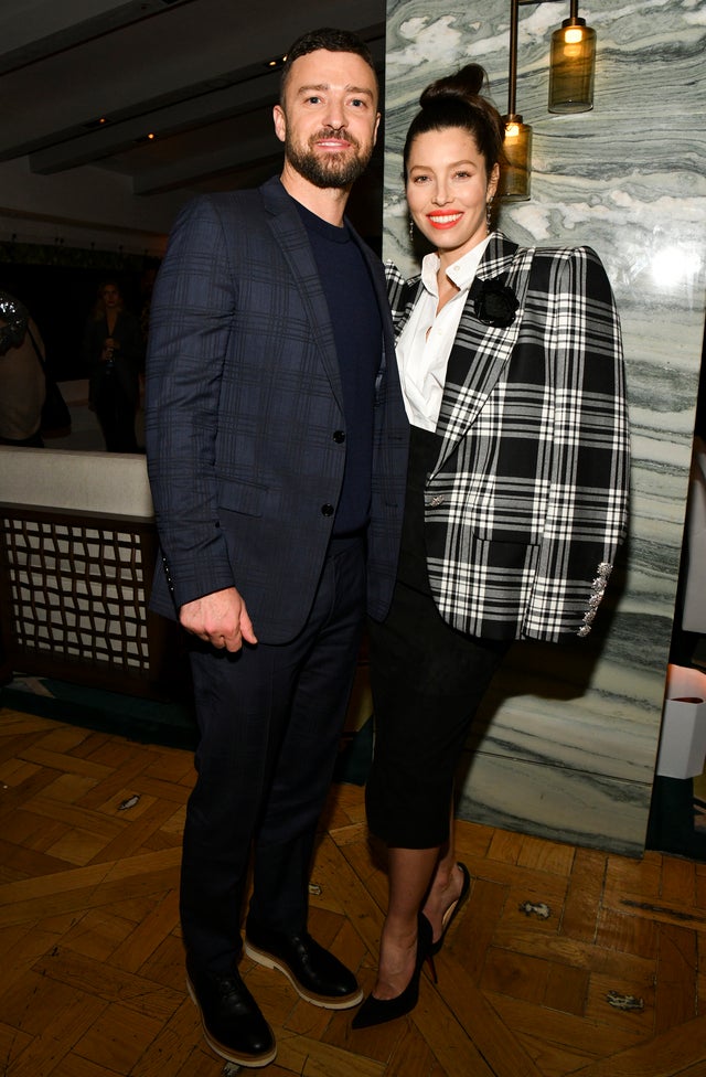 Justin Timberlake and Jessica Biel at the sinner s3 premiere