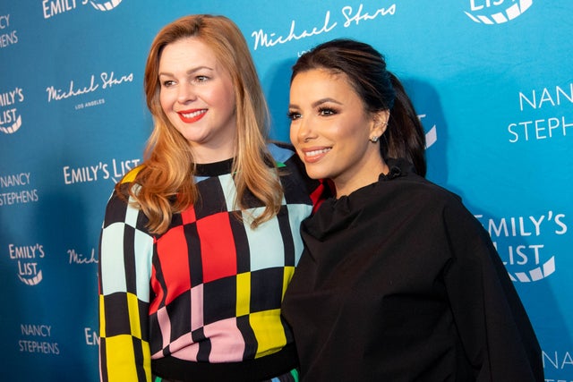 Amber Tamblyn and Eva Longoria at Emily's List 3rd annual pre-oscars event