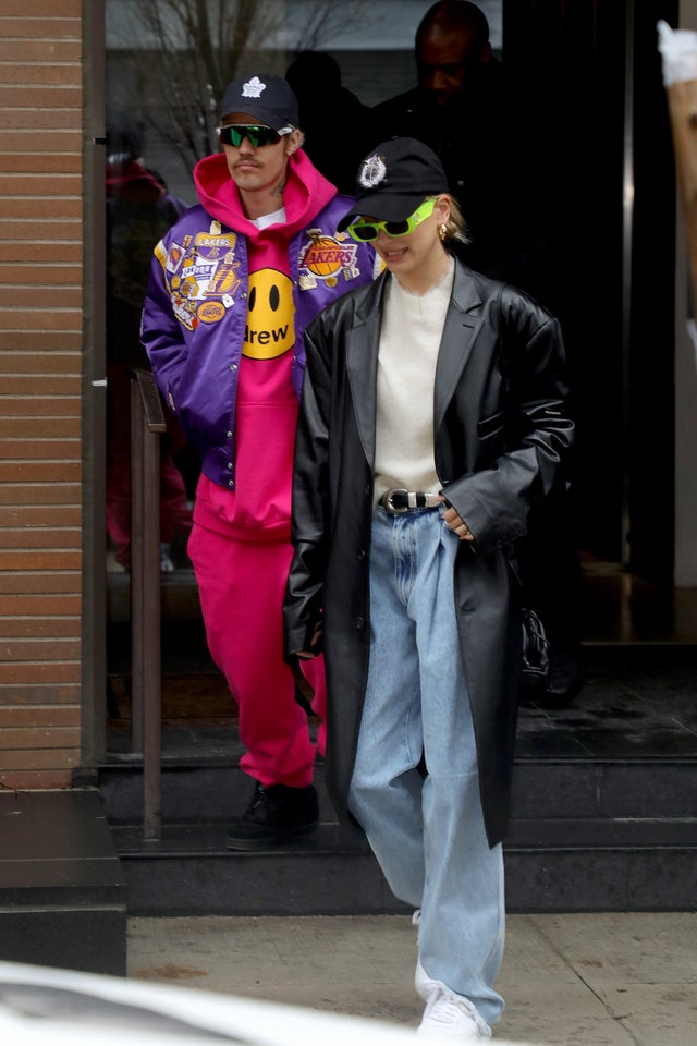 Justin and Hailey Bieber in nyc on 2/6