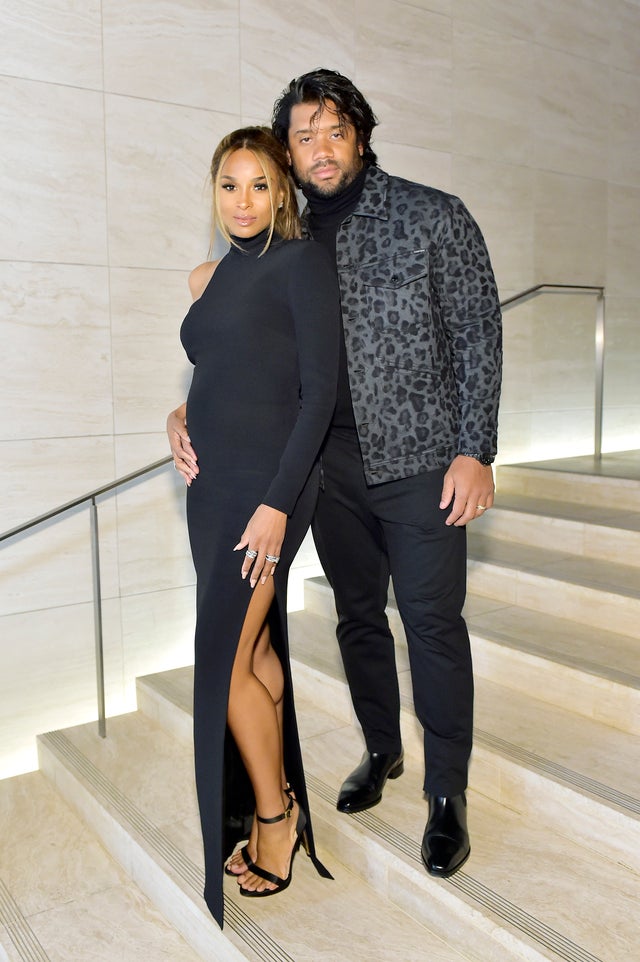 Ciara and Russell Wilson at tom ford show