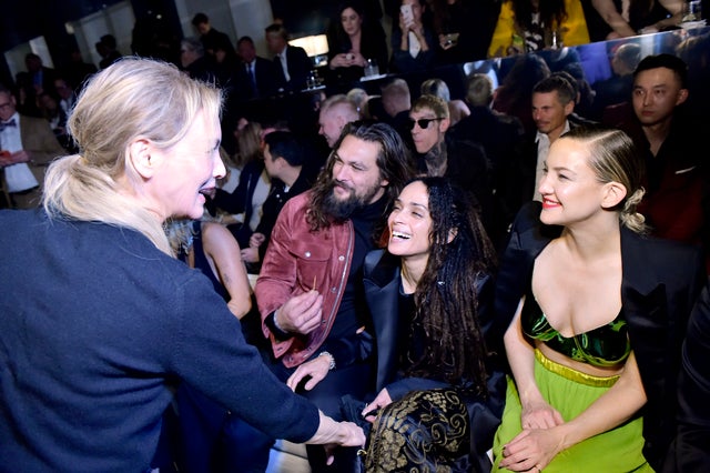 Renée Zellweger, Jason Momoa, Lisa Bonet and Kate Hudson at Tom Ford: Autumn/Winter 2020 Runway Show