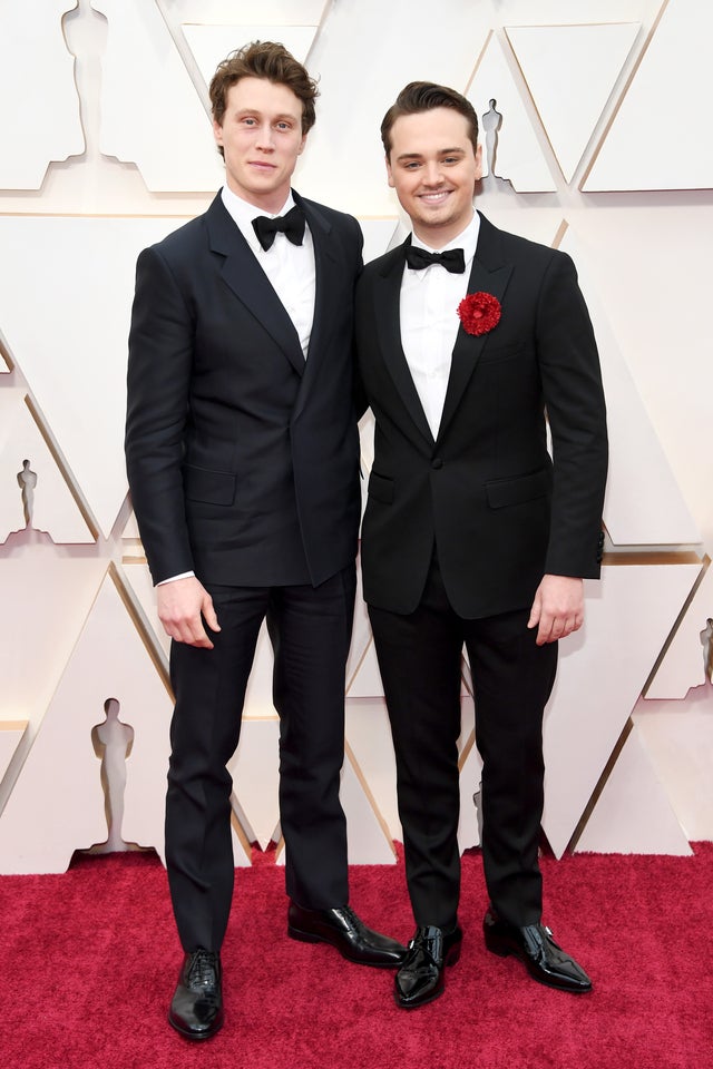 George MacKay and Dean-Charles Chapman at 2020 oscars