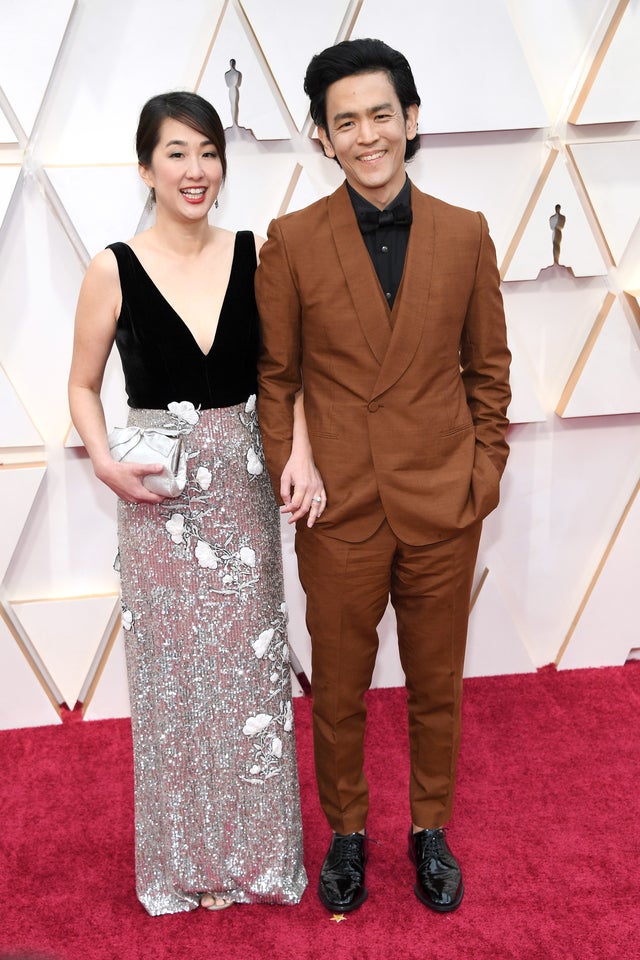 Kerri Higuchi and John Cho at 2020 oscars