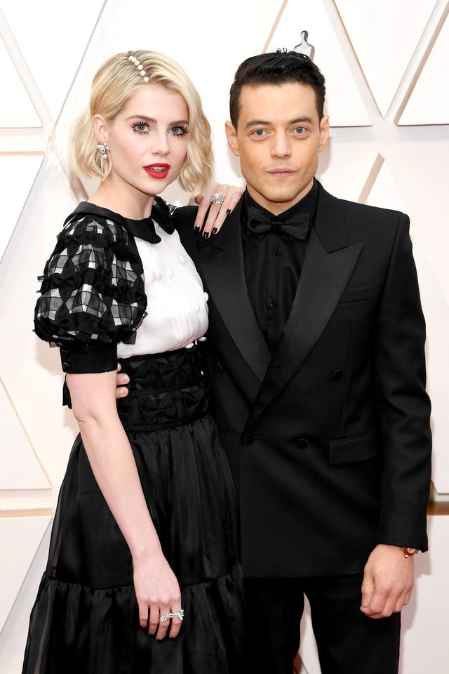 Lucy Boynton and Rami Malek at 2020 oscars