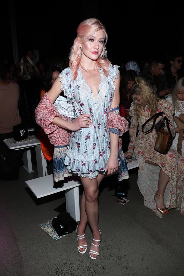 Katherine McNamara at Anna Sui F/W 2020 fashion show