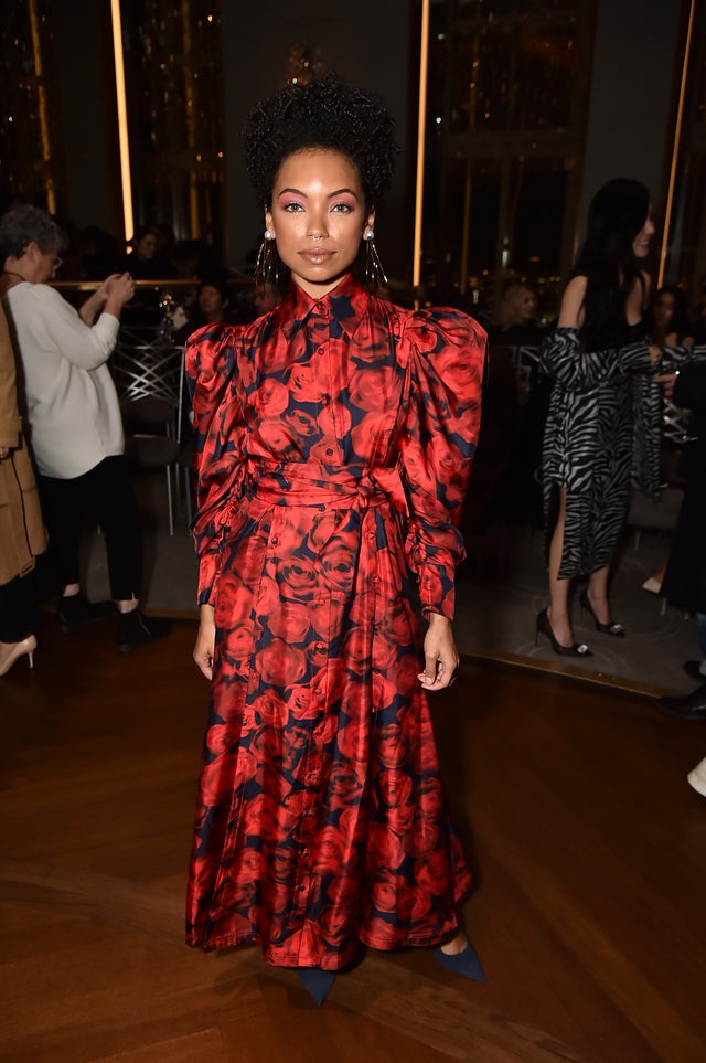 Logan Browning at nyfw 