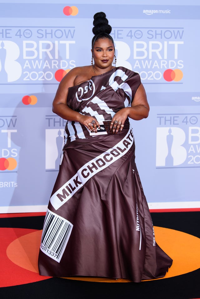 Lizzo at the 2020 Brits