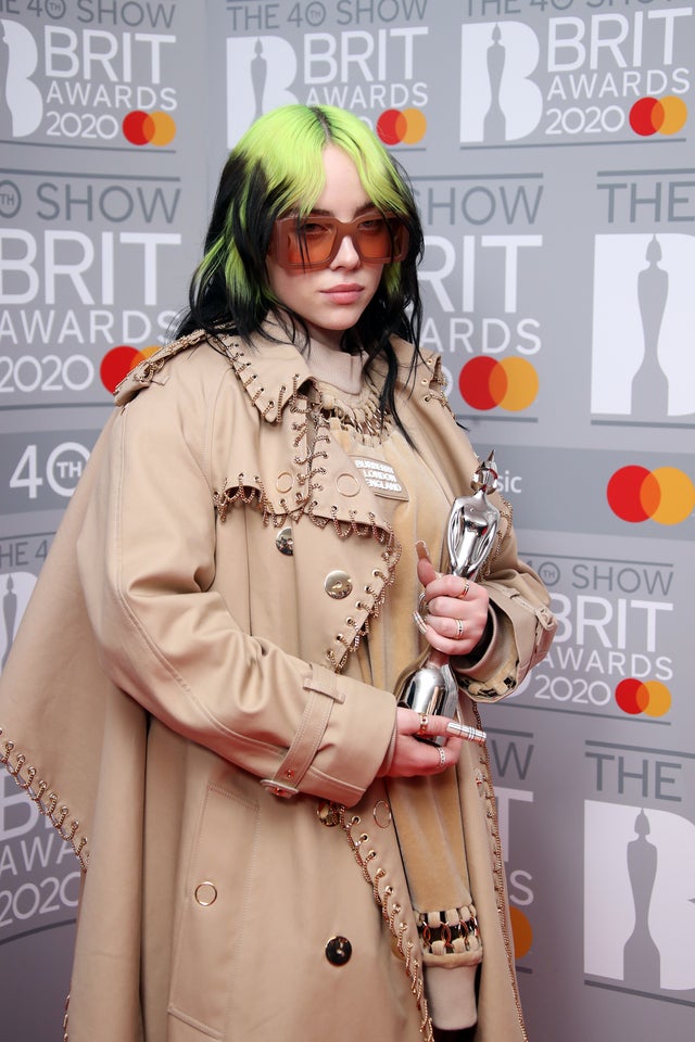 billie eilish at brit awards 2020