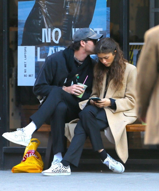 Zendaya s Euphoria Co Star Jacob Elordi Gives Her a Sweet Kiss