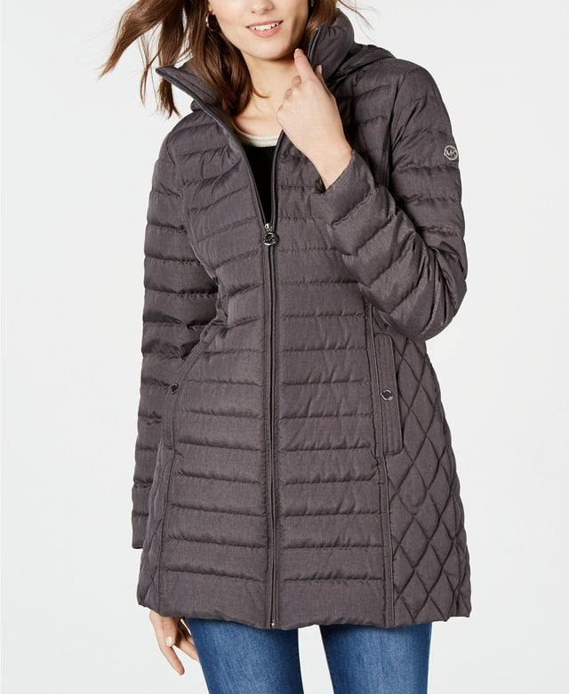 Packable Hooded Down Puffer Coat