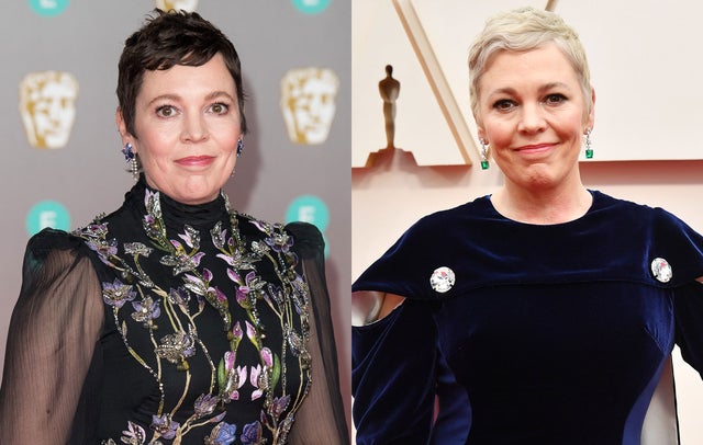 Olivia Colman - brown and blonde hair