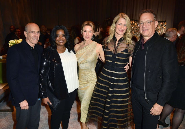 Jeffrey Katzenberg, Octavia Spencer, Renée Zellweger, Laura Dern and Tom Hanks