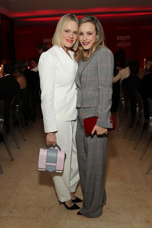 rachel mcadams and sister at Variety x Armani Makeup Artistry Dinner 2020