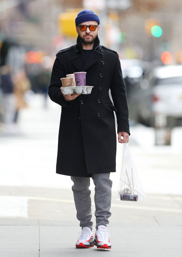 Justin Timberlake on smoothie run in nyc