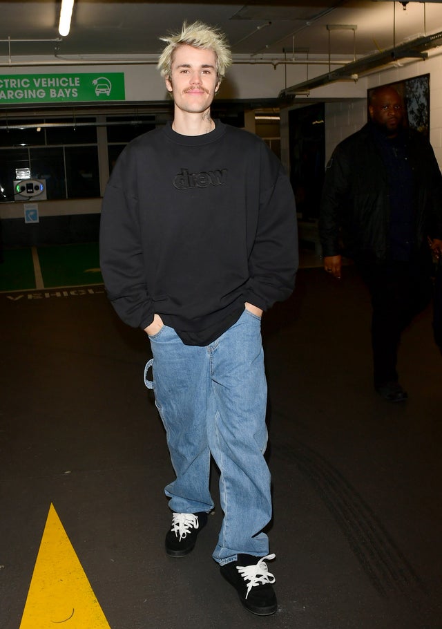 Justin Bieber leaves selfridges in london