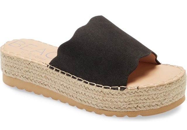 Palm Platform Slide Sandal