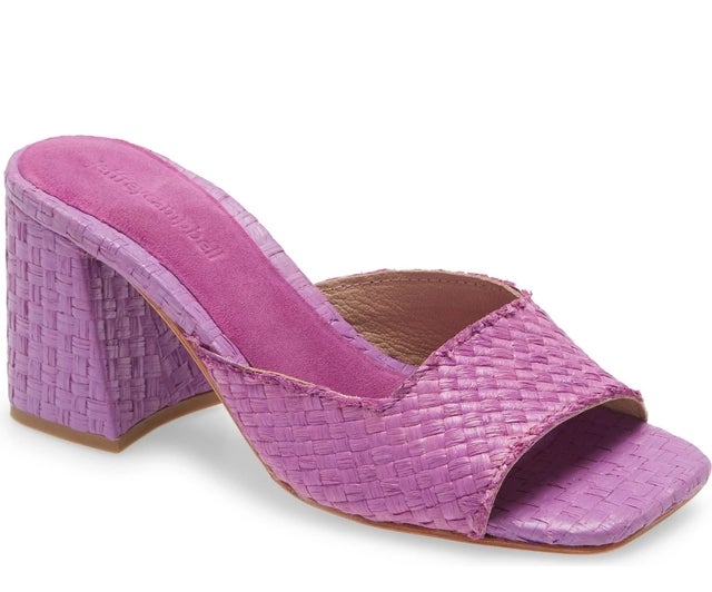 Melange Woven Slide Sandal