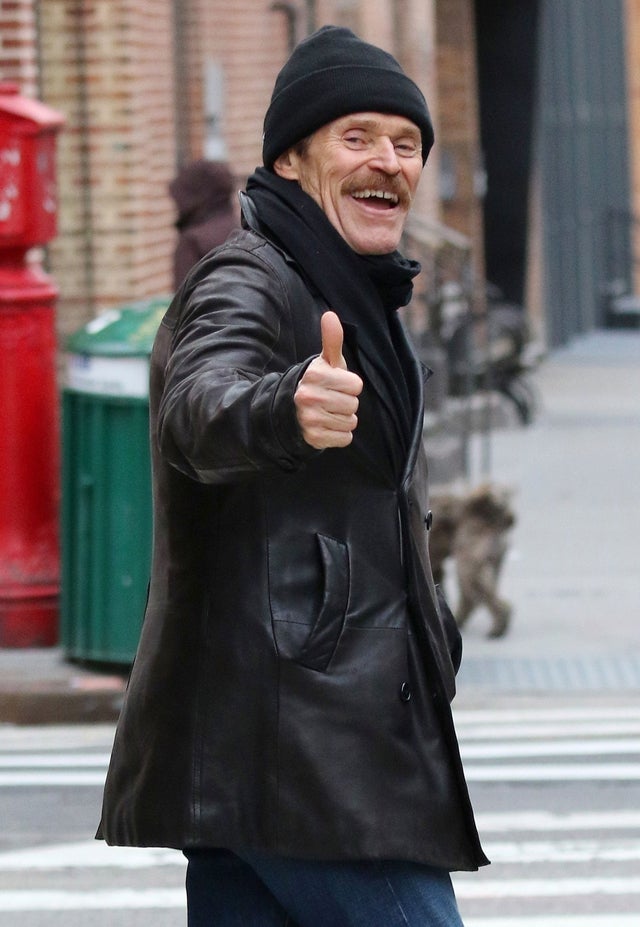Willem Dafoe in nyc on 3/17