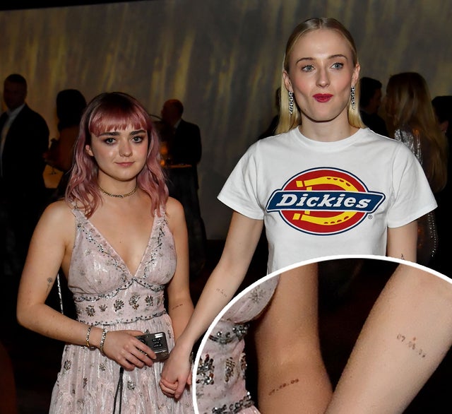 maisie williams sophie turner tattoo