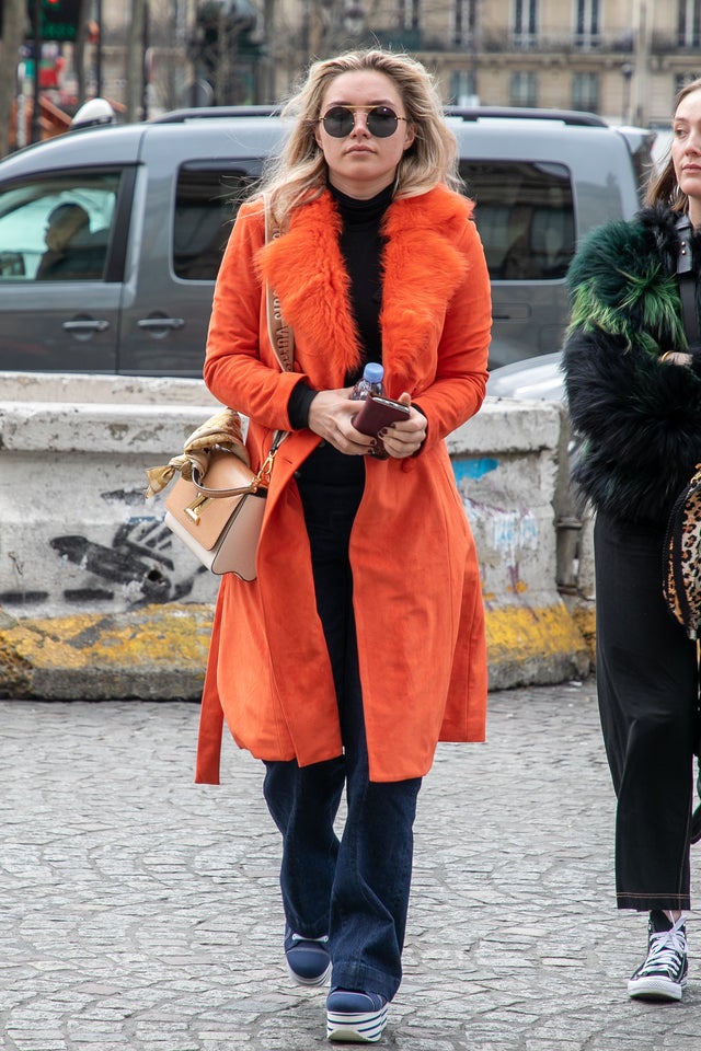 Florence Pugh in paris on 3/4