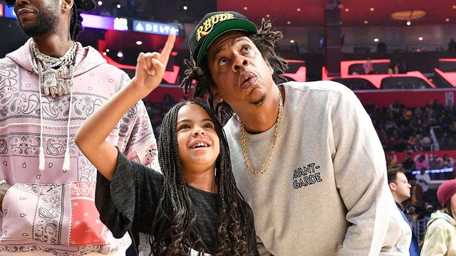 JAY-Z and Blue Ivy Have Adorable Father-Daughter Date Night at Game 5 of  NBA Finals | Entertainment Tonight