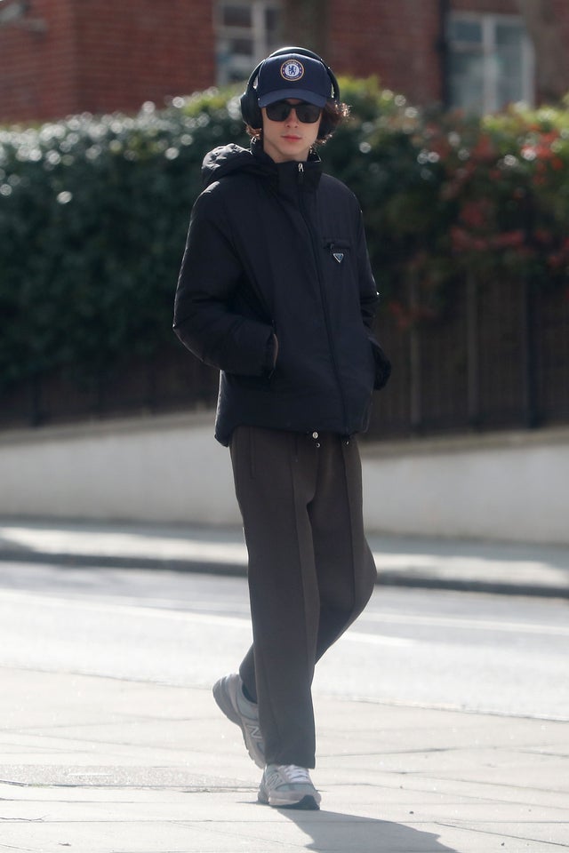 Timothée Chalamet in london on 3/16