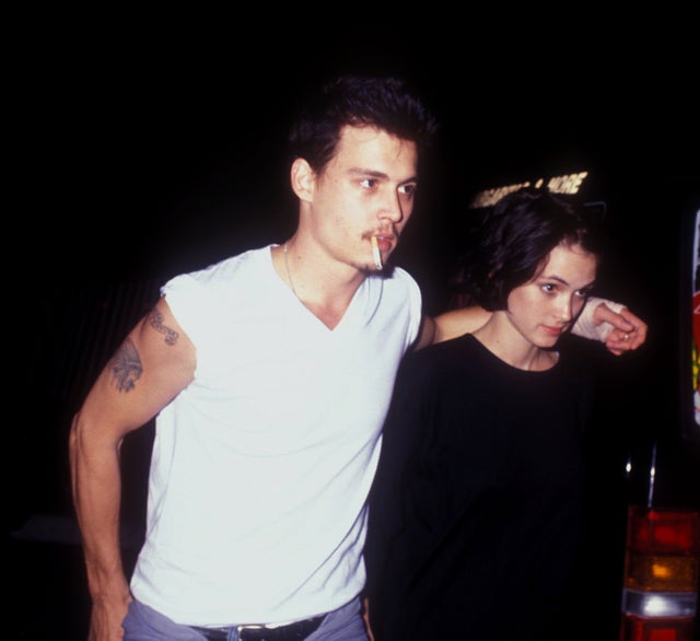 Johnny Depp and Winona Ryder in 1990