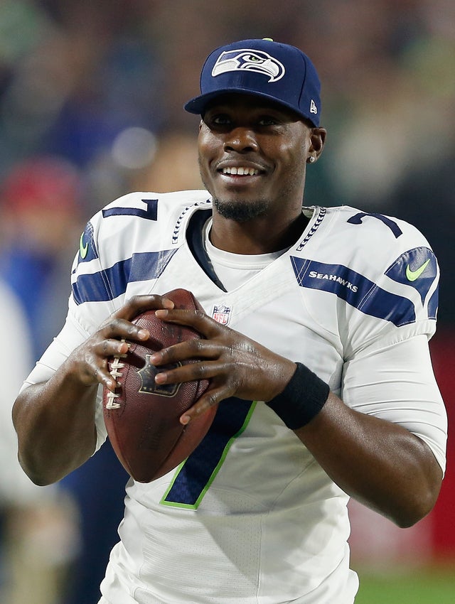 Tarvaris Jackson with seattle seahawks in 2014