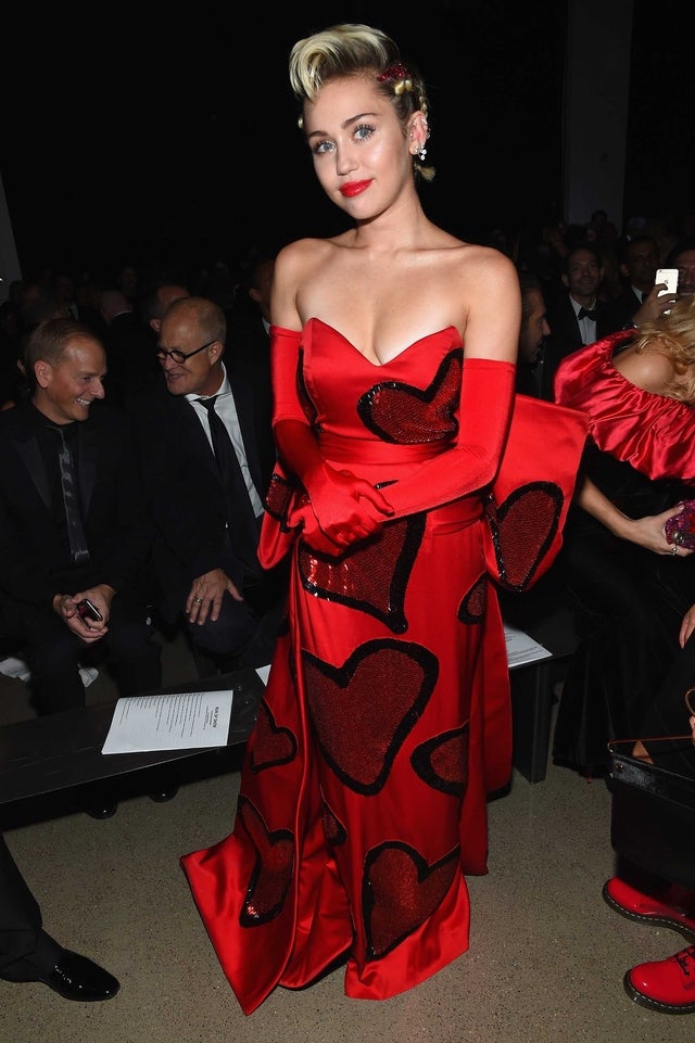 miley cyrus at the 2015 amfAR Inspiration Gala New York