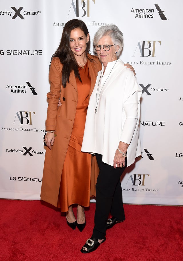 katie holmes and her mom at american ballet theatre fall gala 2019