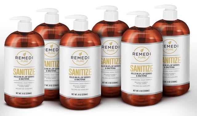 Remedi Sanitize (8-Ounce, Pack of 6)