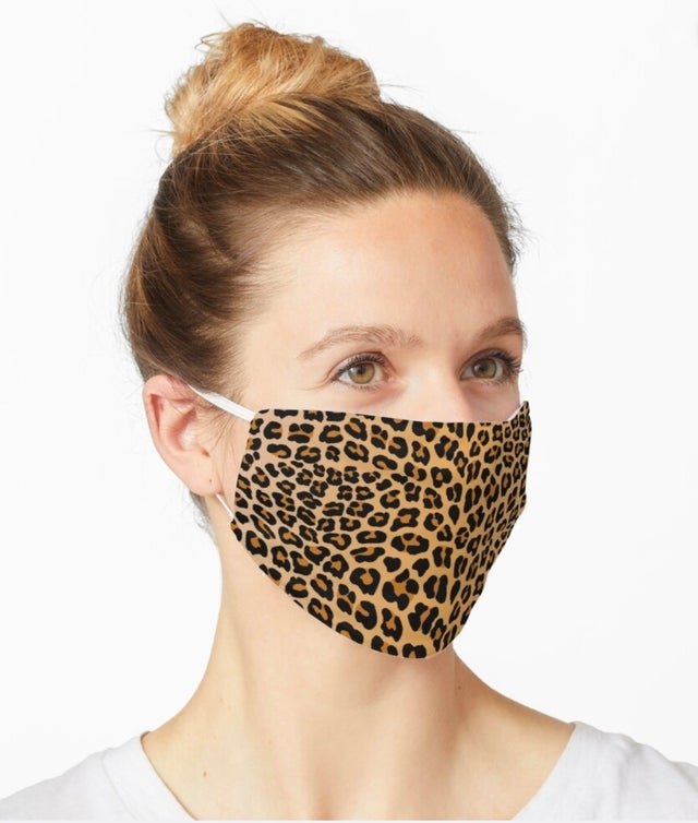 Redbubble Leopard Print Mask