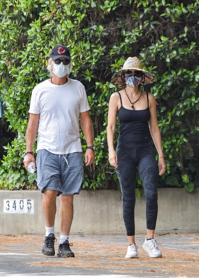 Harry Hamlin and Lisa Rinna in la