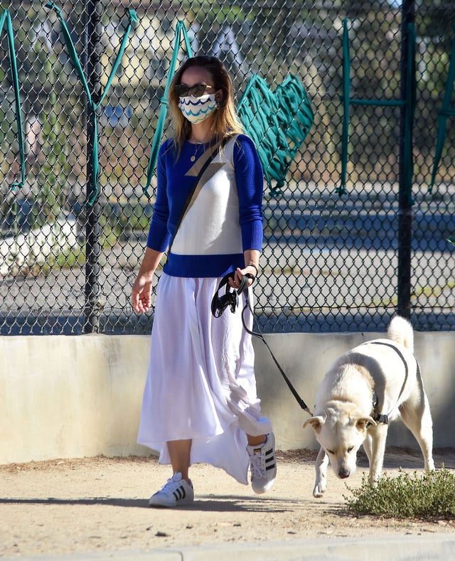 Olivia Wilde and her dog