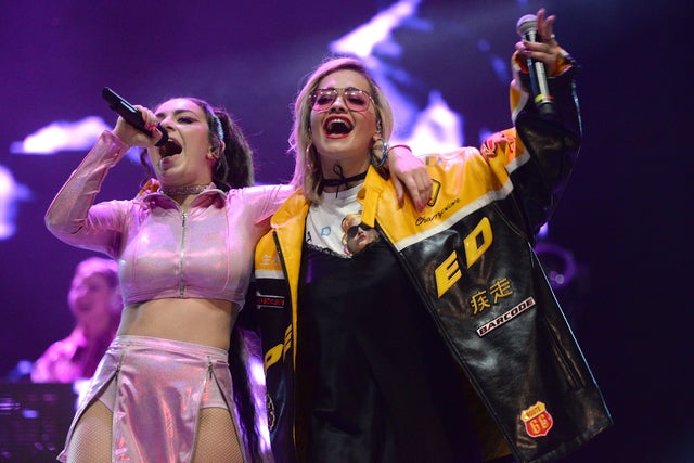 Charli XCX and Rita Ora at 2016 pride