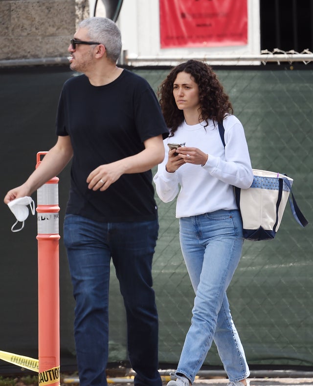 Emmy Rossum on coffee run