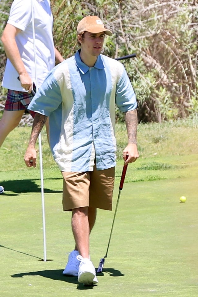 justin bieber golfs