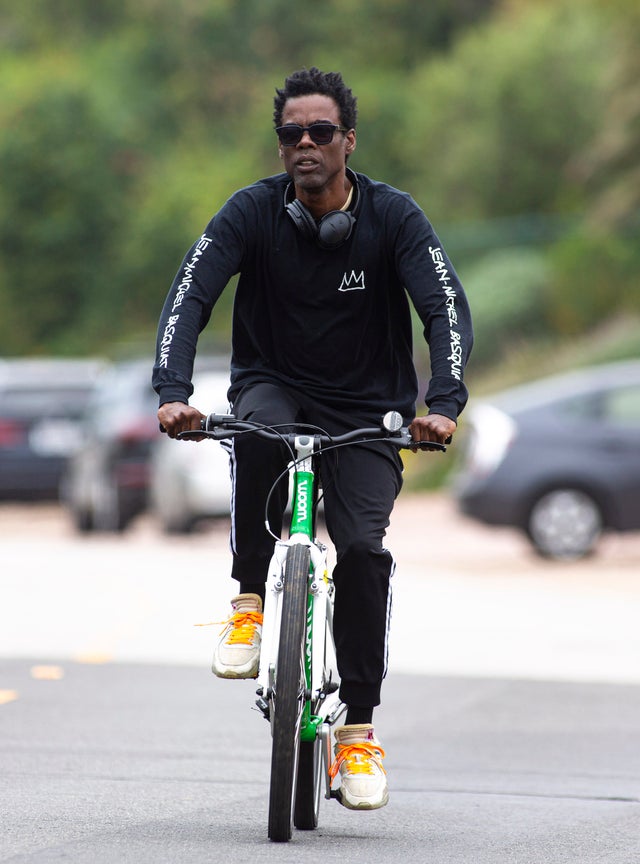 chris rock father's day bike ride in malibu